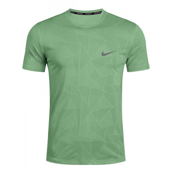 NK training jersey sportswear running uniform men's green soccer shirt football casual short sleeve sport t-shirt 2023-2024